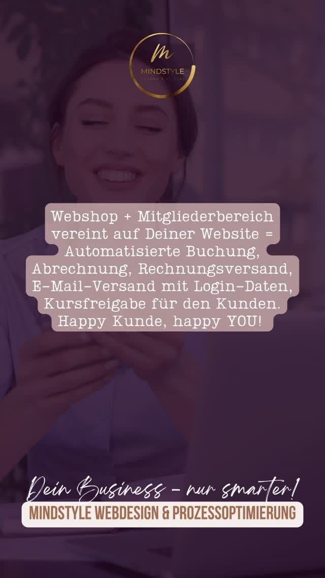 Die Kombi aus Webshop und Mitgliederbereich auf der eigenen Website spart Dir viele Schritte, die Du sonst zu Fuß machen müsstest:
Interessenten über Deine Kurse, Ausbildungen oder Mentorings informieren,
Verkaufsgespräch führen,
Austausch von Bankdaten,
Konto im Blick behalten, ob das Geld eingegangen ist,
Rechnung erstellen und versenden,
PDFs oder sonstige Inhalte versenden,
Zugang zu Deinem Google Drive freigeben,
E-Mail mit Zugangsdaten versenden,...

Wie wäre es, wenn all das ab sofort Deine Website für Dich übernehmen würde?
Wie viel Zeit würdest Du sparen und wo würdest Du sie besser investieren?

Hi, ich bin Sandra – Ruhrpott-Pflanze in Heidelberg, Website-Fee & Prozess-Nerd, damit DU mehr Zeit fürs Wesentliche hast!
Wenn Du Deine Website nicht nur schön, sondern auch smart haben möchtest, nur so semi-gut in Technik bist und Sichtbarkeit, Marketing, Technik und Deine Kunden unter einen Hut bekommen möchtest, ohne durchzudrehen, follow me!
Wertige Sichtbarkeit für mehr Umsatz und automatisierte Prozesse für mehr Zeit!
⠀
👉 Hier teile ich meinen Content rund um:
Webdesign • WordPress • Brand Design • Wartung • Funnel • Automatisierung • Webshops • Mitgliederbereiche • KI • Prozessoptimierung • Business Real Talk und wie Du das Meiste aus Deiner Zeit raus holst, ohne an echter Verbindung zu verlieren.
⠀
💬 Lost in Sachen Technik und Du möchtest endlich wieder mehr Zeit haben, bevor Dir Dein Business über den Kopf wächst? Oder Du wünschst Dir einfach eine wertige Website, die die Qualität Deiner Arbeit und Deine Energie spiegelt? Schreib mir „Talk“ in die Kommentare, wenn Du ein kostenfreies Kennenlerngespräch möchtest, um gemeinsam zu schauen, ob wir ein gutes Match für Deinen nächsten Business-Schritt sind.
⠀
#mindstyle #webshop #zeitmanagement #businessskalieren #selbstständigefrauen #gründerin #wartung #websitesicherheit #unternehmerin #webdesign #branddesign #funnel #mitgliederbereich #umsatz #sichtbarkeit #ki #technikmentoring #wordpress