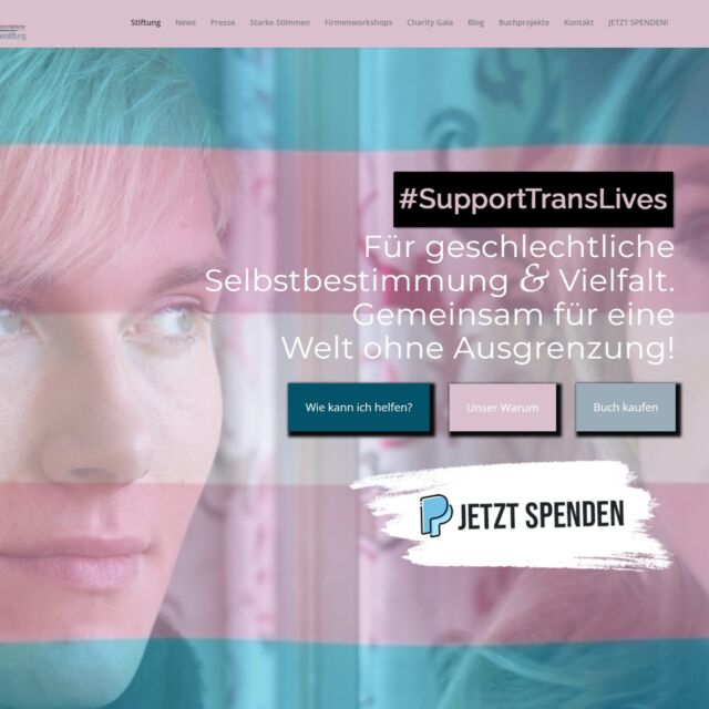 Noch auf der Suche nach etwas Gutem, das Du dieses Jahr auf die Karmaliste schreiben kannst und wo Du wirklich einen positiven Unterschied machst?

Vor Kurzem hatte ich das Vergnügen und die Ehre, die Landingpage der @sk_welcomehome_stiftung neu zu gestalten. Noch immer hinken wir in Wirtschaft und Gesellschaft hinterher, wenn es um Diversity, Gleichberechtigung und gegenseitige Akzeptanz geht.

Die Stiftung rund um Gründerin @sabinakocherhans_verbluefferin setzt sich durch Aufklärung, Vorträge, Buchprojekte und verschiedene Workshops & Events für eine Welt ohne Ausgrenzung ein. All das Engagement der Helfer ist aber nur möglich durch Spenden und Unterstützung. 

Wenn auch Dir (oder Deinem Unternehmen) diese Themen am Herzen liegen, lade ich Dich gern ein, auf der Website der SK WelcomeHome Stiftung vorbeizuschauen und Dich der Weihnachtsspendenkampagne anzuschließen. 

Jeder Beitrag ist willkommen, jeder Beitrag zählt!
https://sk-welcomehome-stiftung.com/

#diversity #akzeptanz #vielfalt #supporttranslives #stiftung #transgender #selbstbestimmung #webdesign #website #spenden #weihnachtskampagne #tuegutes #makeadifference