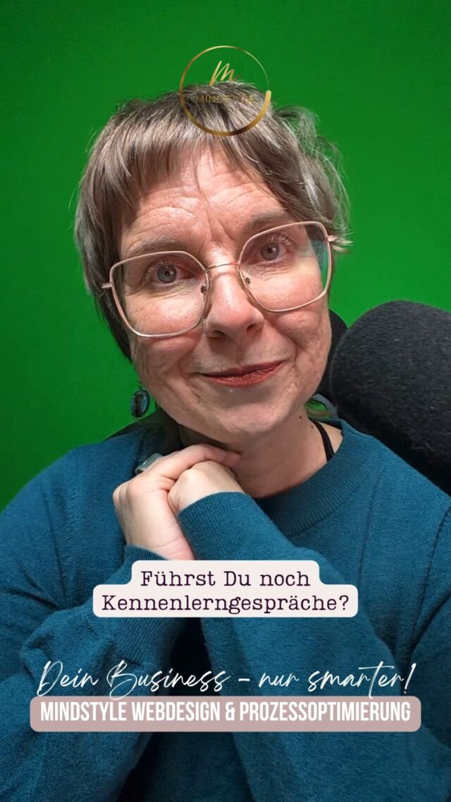 Die bunte Online-Business-Welt streitet sich darüber, ob "Erstgespräche" (Kennenlerngespräche, Orientierungsgespräche, Power-Success-Durchbruchs-High-Energy-Irgendwas-Gespräche) überhaupt noch gebraucht werden und ich für mich sage JA!!

Aber eben nicht immer!

Meine Services & Produkte, bei denen ich nie auf ein Kennenlerngespräch verzichten würde:
✨ Individuelle Websites / Webdesigns
✨ Individuelle Überarbeitung vorgefertigter Website-Templates
✨ Umsetzung von Automatisierung jeglicher Art (Webshop, E-Learning-Bereiche, Funnel, Terminbuchungssysteme, E-Mail-Marketing, Social Media...)
✨ Übernahme der Website-Wartung
✨ Persönlicher Website-Support
✨ Feminines Fotoshooting oder Website-Shooting

Produkte oder Services, die Du mir auch ohne Gespräch direkt aus der Hand reißen darfst:
👏 Online-Kurs "WordPress-Website selbst designen"
👏 WordPress-Installation
👏 Website-Check / Empfehlung
👏 Datenschutz-Check

Bevor wir Dein gemeinsames Website- bzw. Sichtbarkeits-Projekt starten, möchte ich Dich kennenlernen. Wer bist Du? Wie wirkst Du? Was ist Dein Ziel? Wer ist Deine Zielgruppe? Passen wir zusammen? Habe ich Lust auf Dein Thema? 

Wie sieht's bei Dir aus? Führst Du noch Erstgespräche und wenn ja, für welche Deiner Angebote und welche verkaufst Du direkt?

Hi, ich bin Sandra – Ruhrpott-Pflanze in Heidelberg, Website-Fee & Prozess-Nerd, damit DU mehr Zeit fürs Wesentliche hast!
Wenn Du Deine Website nicht nur schön, sondern auch smart haben möchtest, nur so semi-gut in Technik bist und Sichtbarkeit, Marketing, Technik und Deine Kunden unter einen Hut bekommen möchtest, ohne durchzudrehen, follow me!
Wertige Sichtbarkeit für mehr Umsatz und automatisierte Prozesse für mehr Zeit!
⠀
Lost in Sachen Technik und Du möchtest endlich wieder mehr Zeit haben, bevor Dir Dein Business über den Kopf wächst? Oder Du wünschst Dir einfach eine wertige Website, die die Qualität Deiner Arbeit und Deine Energie spiegelt? Schreib mir „Talk“ in die Kommentare, wenn Du ein kostenfreies Kennenlerngespräch möchtest, um gemeinsam zu schauen, ob wir ein gutes Match für Deinen nächsten Business-Schritt sind.

#mindstyle #sichtbarkeit #businessskalieren #selbstständigefrauen #gründerin