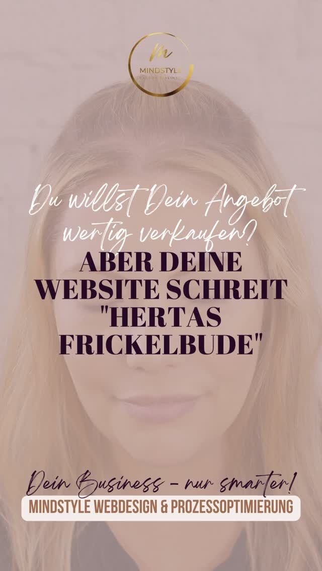 „Sandra, ich hab da mal selbst was zusammengeklickt...“
Oder mein Favorit: „Der Sohn vom Schwager meiner Nachbarin studiert Informatik – der macht mir meine Website.“

Klingt nach Schnäppchen. Sieht auch meist so aus.
Und fühlt sich exakt so an für Deine Wunschkunden: wert-los, anstatt wertig. Wer investiert in höherpreisige Angebote, wenn die digitale Visitenkarte nach Hertas Frickelbude aussieht?

Statt Premium-Kunden anzuziehen, verlierst Du Vertrauen und Umsatz.

Ich sage nicht, Du musst Dein gesamtes Konto plündern, um Dir eine High-End-Website kreieren zu lassen. An sich brauchst Du GAR KEINE Website. Ehrlich nicht. Deine Produkte und Mentorings kannst Du auch über Social Media verkaufen. Aber WENN Du schon eine Website an den Start bringst, dann doch bitte zumindest technisch und optisch sauber. 

Wie sehr spiegelt Deine Website aktuell schon Deinen wahren Wert und Deine Qualität?

Hi, ich bin Sandra – Website-Fee & Prozess-Nerd, damit DU mehr Zeit fürs Wesentliche hast!
Wenn Du Deine Website nicht nur schön, sondern auch smart haben möchtest, nur so semi-gut in Technik bist und Sichtbarkeit, Marketing, Technik und Deine Kunden unter einen Hut bekommen möchtest, ohne durchzudrehen, follow me!
Wertige Sichtbarkeit für mehr Umsatz und automatisierte Prozesse für mehr Zeit!
⠀
👉 Hier teile ich meinen Content rund um:
Webdesign • WordPress • Brand Design • Wartung • Funnel • Automatisierung • Webshops • Mitgliederbereiche • KI • Prozessoptimierung • Business Real Talk und wie Du das Meiste aus Deiner Zeit raus holst, ohne an echter Verbindung zu verlieren.
⠀
💬 Du wünschst Dir eine wertige Website, die die Qualität Deiner Arbeit und Deine Energie spiegelt? Schreib mir „Talk“ in die Kommentare, wenn Du ein kostenfreies Kennenlerngespräch möchtest, um gemeinsam zu schauen, ob wir ein gutes Match für Deinen nächsten Business-Schritt sind.
⠀
#mindstyle #zeitmanagement #businessskalieren #selbstständigefrauen #gründerin #wartung #websitesicherheit #unternehmerin #webdesign #branddesign #funnel #mitgliederbereich #umsatz #sichtbarkeit #ki #technikmentoring #wordpress
