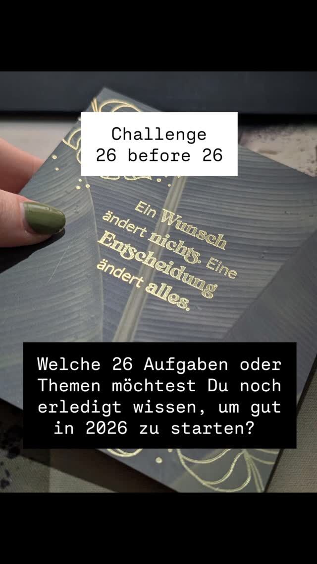 Stifte raus, Kerze an, reingehorcht - 26 before 26...welche sind Deine 26 Aufgaben oder Themen, die Du in diesem Jahr noch erledigt wissen möchtest, um gut und gechillt in 2026 zu starten?

Ich sammle gerade meine Themen und teile sie hier in Kürze mit Dir.

Wie sieht's bei Dir aus? Bist Du dabei? Welche Themen stehen bei Dir noch auf dem Programm? Teile gern Deine Top 3 mit uns, wenn Du Lust auf ein wenig Accountability oder Commitment hast. 😏

Hi, ich bin Sandra – Ruhrpott-Pflanze in Heidelberg, Website-Fee & Prozess-Nerd, damit DU mehr Zeit fürs Wesentliche hast!
Wenn Du Deine Website nicht nur schön, sondern auch smart haben möchtest, nur so semi-gut in Technik bist und Sichtbarkeit, Marketing, Technik und Deine Kunden unter einen Hut bekommen möchtest, ohne durchzudrehen, follow me!
⠀
👉 Hier teile ich meinen Content rund um:
Deine Website • Dein Business • Dein Brand Design • Deine Kundengewinnung • Prozesse & Automatisierungen, die Dir Zeit sparen  • Webshops • Mitgliederbereiche • KI  und wie Du das Meiste aus Deiner Zeit raus holst, ohne an echter Verbindung zu verlieren.
⠀
💬 Lost in Sachen Technik und Du möchtest die Wartung Deiner WordPress-Seite auslagern, nervige Aufgaben automatisieren oder einfach eine professionelle Website? Schreib mir „Talk“ in die Kommentare für einen Kennenlern-Call. 
⠀
#mindstyle #26before26 #challenge #webdesign #prozessoptimierung #zeitmanagement #businessskalieren #selbstständigefrauen #gründerin #unternehmerin