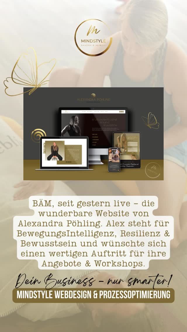 Trommelwirbel, Tusch, ich freu mich so. Gestern durfte wieder eine neue Website raus in die Welt.

Diese gehört Alexandra Pöhling (@alexandra_poehling). Als "Wegweiserin zur inneren Freiheit" begleitet sie Einzelpersonen, Paare und auch Teams durch ihre ganz individuellen Wege der Transformation und Verbindung - dabei verbindet sie ihr tiefes Wissen in den Bereichen Fitness, Ernährung, BewegungsIntelligenz, Mental Coaching, Innergie-Arbeit und logisches Denken mit der seelischen Weisheit und der reinen Intelligenz des Körpers. 

Was das für Dich bedeutet? Mit ihrer Unterstützung bringst Du Deine Meridiane und Dein Körpersystem wieder in Balance und löst seelische und körperliche Blockaden und Verspannungen. Die perfekte Basis, um echte Veränderung in Dein Leben einzuladen!

In ihren Firmen-Workshops bringt sie Teams mit einer Mischung aus psychologischer Tiefe, körperbasierten Tools und Spaß achtsam und praxisnah zurück in ihre Kraft.

Alexandra wünschte sich eine WordPress-Website, die ganz ihr und ihrem Angebot entspricht - es durfte etwas dunkler, aber dennoch ansprechend zugehen. Wir haben uns für eine Mischung aus wirkungsvollen dunklen Farbwelten gemischt mit helleren Gold- und Beigetönen entschieden. Die Website ist als One-Pager angelegt, der jedoch trotzdem einzelne Landingpages für all ihre Angebot bietet, um sie einzeln bewerben zu können. Jede Landingpage beinhaltet entweder den direkten Link zu ihrem Terminbuchungssystem oder ein Formular, über das ihre Interessenten direkt eine Buchungsanfrage stellen können.

Mir hat es großen Spaß gemacht, mich in dieser Farbwelt auszutoben. 
Neugierig? 👉alexandra-poehling.com

Wann ist es Zeit, Deine (neue) Website an den Start zu bringen?

#mindstyle #website #webdesign #wordpress #selbstständigefrauen #unternehmerin #gründerinnen  #webseite #homepage #sichtbarkeit #businessskalieren #bewegungsintelligenz #resilienz #teamworkshops #verspannungen #blockaden #meridiane