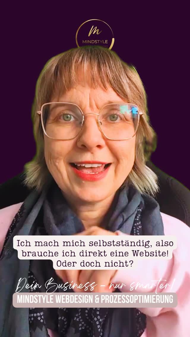 Wichtig:
Du brauchst nicht zwingend direkt eine Website, wenn Du Dich selbstständig machst. Verkaufen kannst Du auch wunderbar über Social Media oder auf Events. 

WENN es bei Dir aber soweit ist, dass Du Dir eine Website erstellen (lassen) möchtest, solltest Du vorher ein paar Hausaufgaben gemacht haben. Du solltest wissen, wer Du bist, was Du anbietest, mit wem Du arbeiten möchtest, auf welche Art und Weise Du mit diesen Menschen zusammenarbeiten möchtest, wie Deine konkreten Angebote aussehen, ob Du nach Stundensatz oder in Paketen arbeitest und vieles mehr. 

Solange Du all diese Antworten nicht für Dich ganz klar im Kopf hast, macht es keinen Sinn, eine Website zu erstellen, weil sie ins Leere laufen wird. Deine Website muss zu den Wünschen und Bedürfnissen Deiner Wunschkunden passen und sie sollten auch klar erkennen können, was sie bei Dir finden, wenn sie mit Dir arbeiten. 

Hast Du alles noch nicht? Kein Problem - ich kenne wunderbare Copywriter und Mentoren, die mit Dir diesen Deep Dive machen können, so dass wir uns dann nahtlos an den Aufbau Deiner Website begeben können, sobald Ihr die Inhalte erarbeitet habt. 

Was bekomme ich bei Dir, wenn ich Deine Angebote buche?

Hi, ich bin Sandra – Ruhrpott-Pflanze in Heidelberg, Website-Fee & Prozess-Nerd, damit DU mehr Zeit fürs Wesentliche hast!
Wenn Du Deine Website nicht nur schön, sondern auch smart haben möchtest, nur so semi-gut in Technik bist und Sichtbarkeit, Marketing, Technik und Deine Kunden unter einen Hut bekommen möchtest, ohne durchzudrehen, follow me!
Wertige Sichtbarkeit für mehr Umsatz und automatisierte Prozesse für mehr Zeit!
⠀
👉 Hier teile ich meinen Content rund um:
Webdesign • WordPress • Brand Design • Wartung • Funnel • Automatisierung • Webshops • Mitgliederbereiche • KI • Prozessoptimierung • Business Real Talk und wie Du das Meiste aus Deiner Zeit raus holst, ohne an echter Verbindung zu verlieren.
⠀
#mindstyle #website #zielgruppe #zielgruppenanalyse #selbstständigefrauen #gründerin #unternehmerin #webdesign #branddesign #umsatz #sichtbarkeit #ki #technikmentoring #wordpress